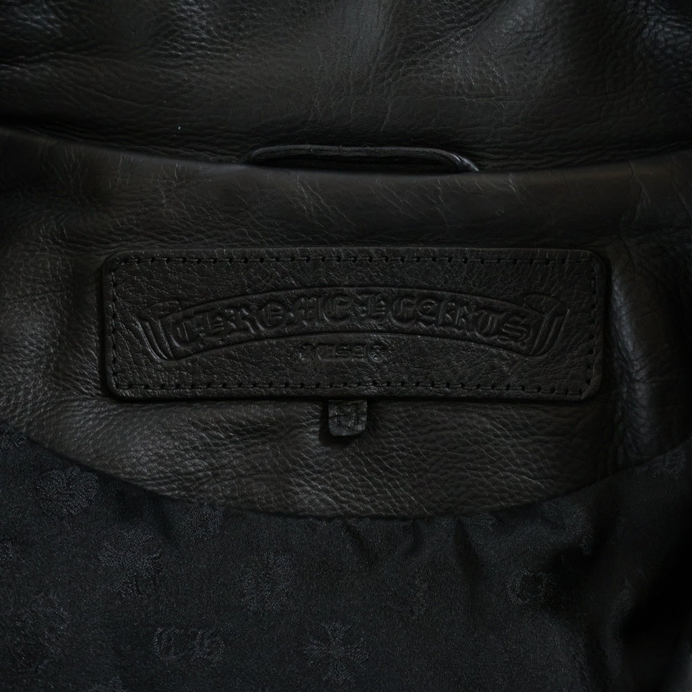 CHROME HEARTS(クロムハーツ) JJ DEAN JJディーン ダガージップライダースレザージャケット ブラック JVP