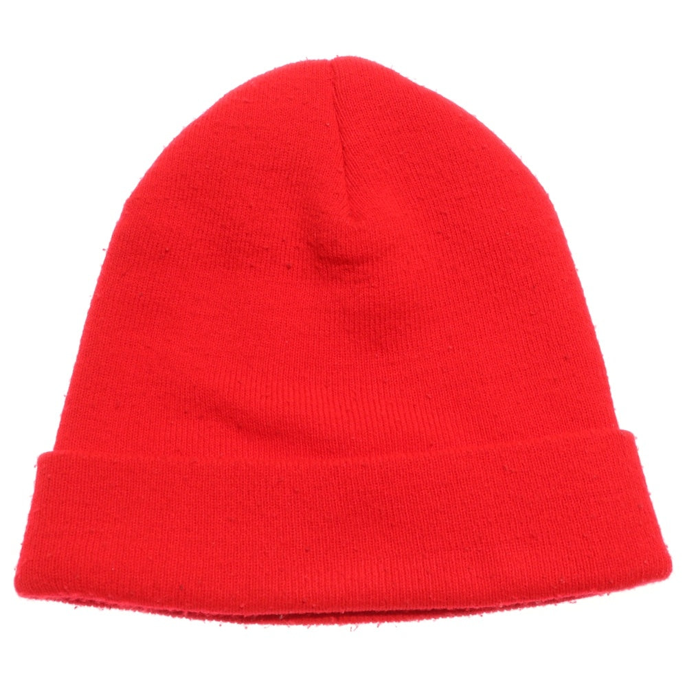 CHROME HEARTS(クロムハーツ) WATCH CAP ワッチキャップ ロゴ刺繍ビーニー レッド