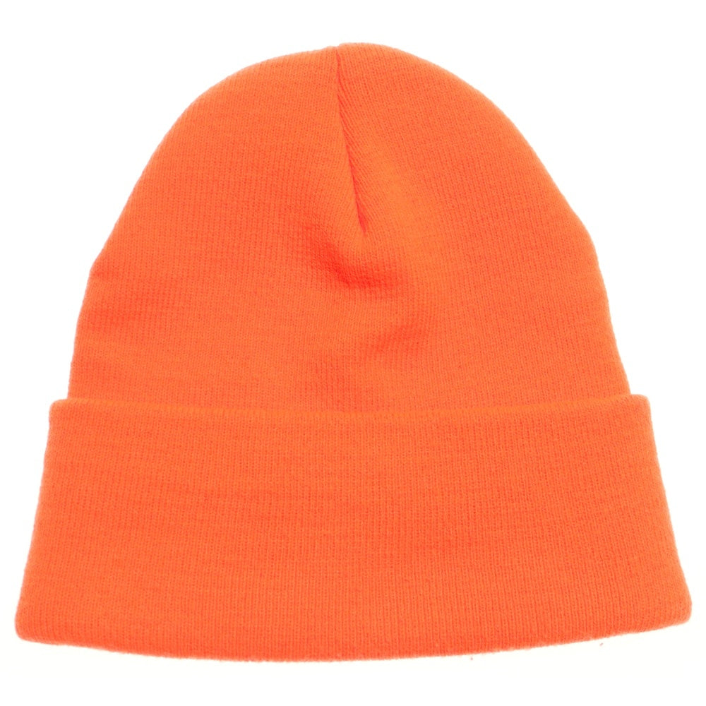 CHROME HEARTS(クロムハーツ) WATCH CAP ワッチキャップ ロゴ刺繍ビーニー オレンジ