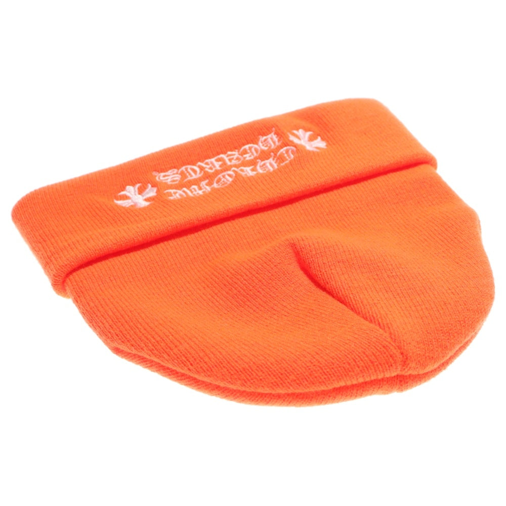 CHROME HEARTS(クロムハーツ) WATCH CAP ワッチキャップ ロゴ刺繍ビーニー オレンジ