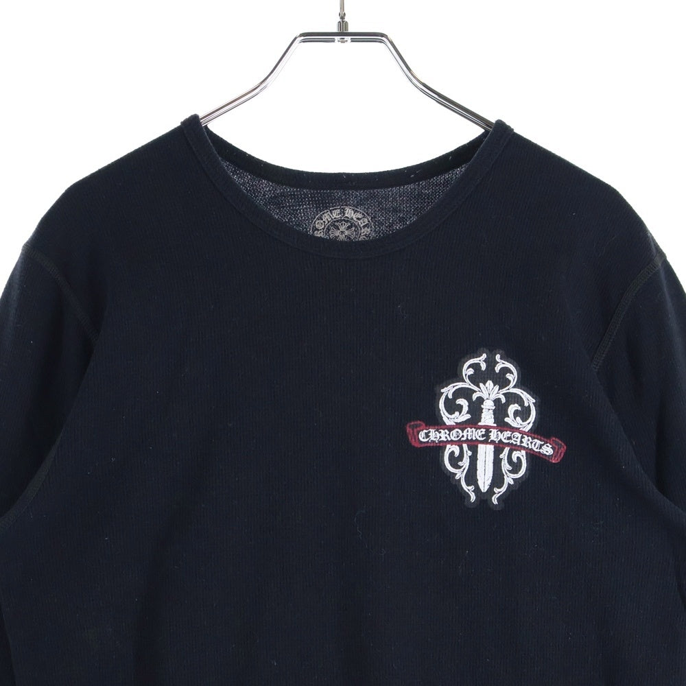 CHROME HEARTS(クロムハーツ) バックヴァインダガープリント サーマル ロングスリーブTシャツ ブラック