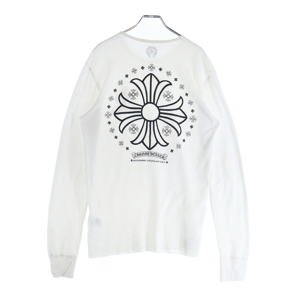 CHROME HEARTS(クロムハーツ) バック CHプラスプリント サーマル ロングスリーブTシャツ ホワイト