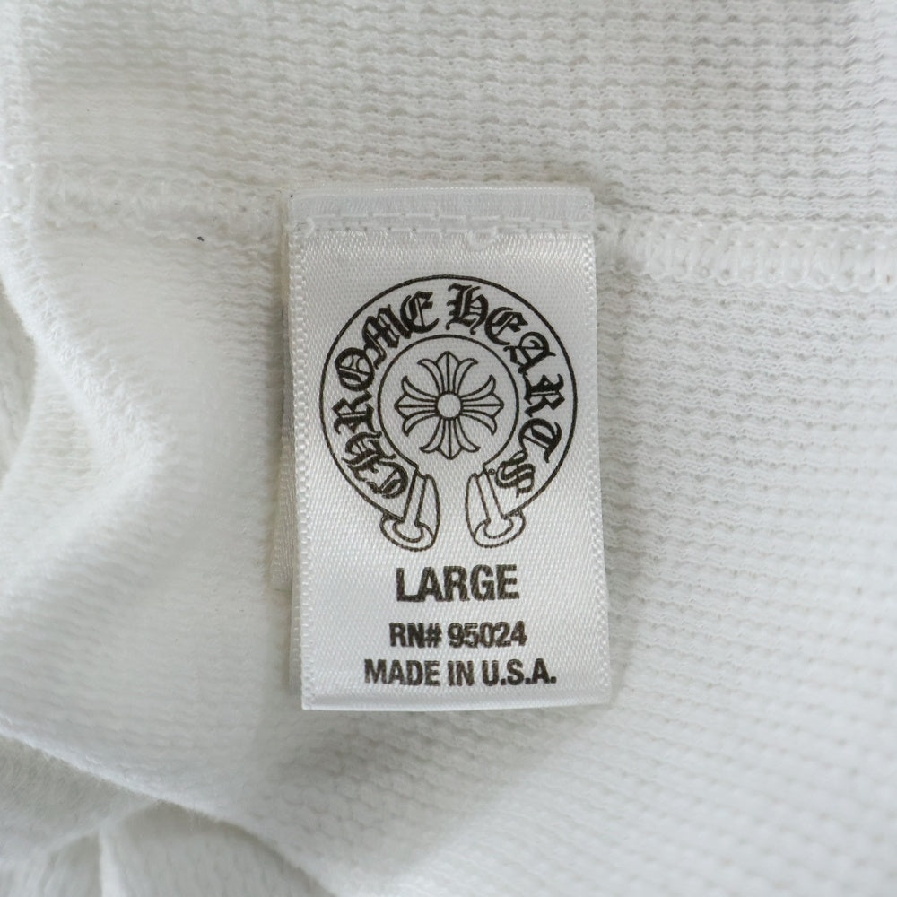CHROME HEARTS(クロムハーツ) バック CHプラスプリント サーマル ロングスリーブTシャツ ホワイト