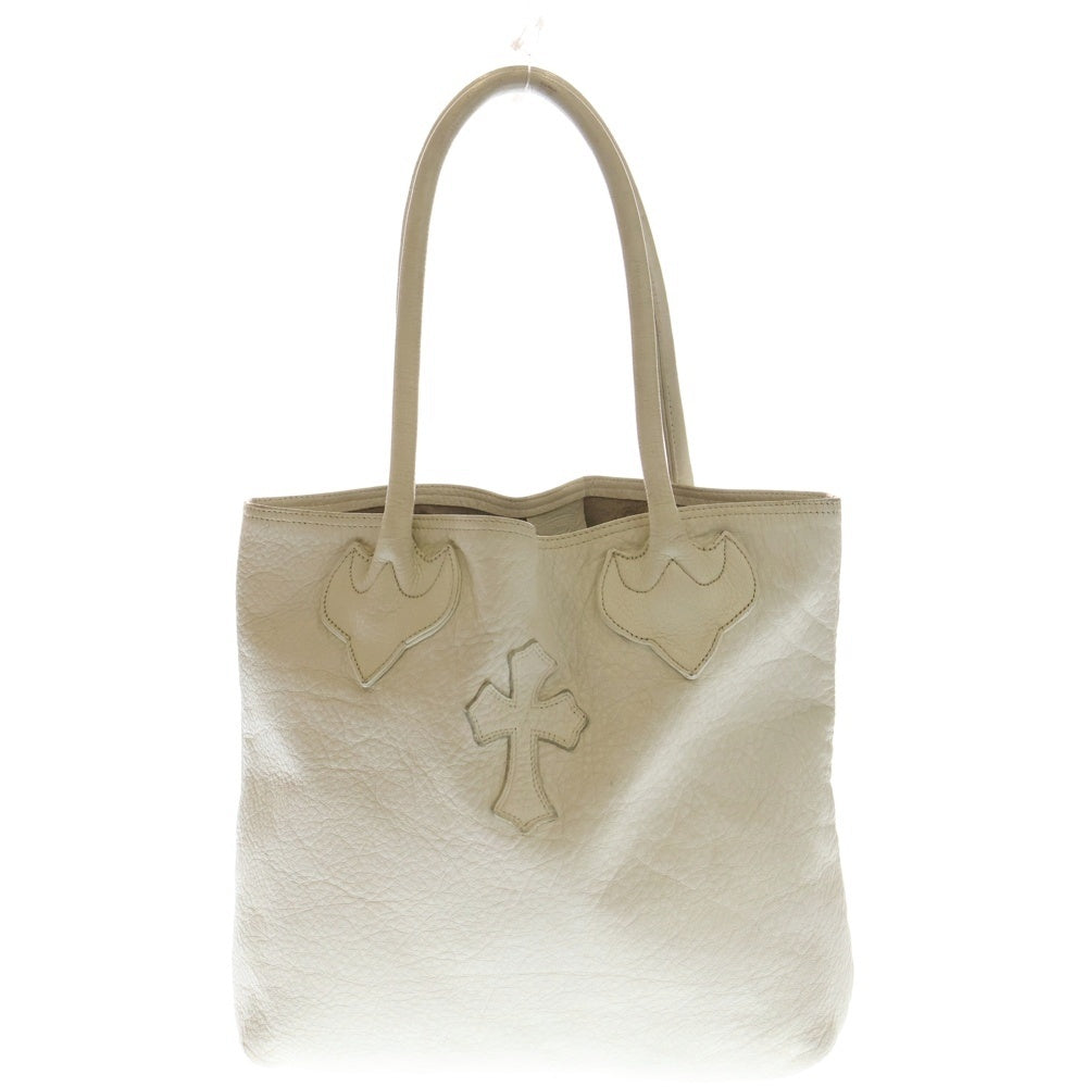 CHROME HEARTS(クロムハーツ) FS TOTE FSトート クロスパッチ付きレザートートバッグ