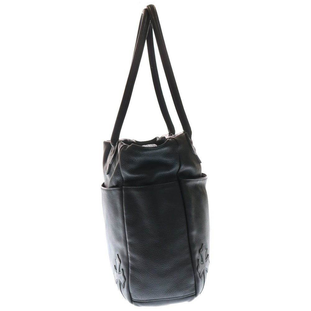 CHROME HEARTS(クロムハーツ) TOTE BAG 4 POCKET 4 CROS PATCH 4ポケット クロスパッチ付き レザートートバッグ ブラック