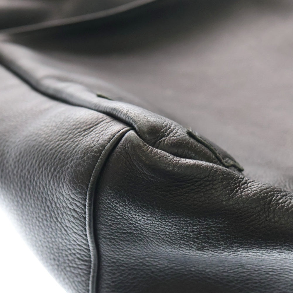 CHROME HEARTS(クロムハーツ) TOTE BAG 4 POCKET 4 CROS PATCH 4ポケット クロスパッチ付き レザートートバッグ ブラック