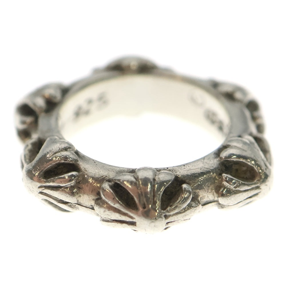 CHROME HEARTS(クロムハーツ) CROSS BAND クロスバンド シルバーリング レディース