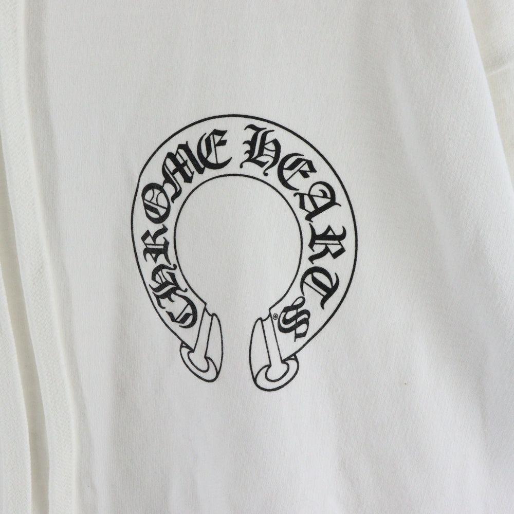 CHROME HEARTS(クロムハーツ) SWTSHRT PLVR 袖フローラルバックホースシュープリントパーカー