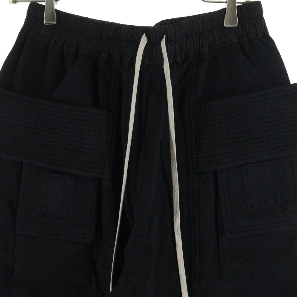 Rick Owens DRKSHDW(リックオウエンス ダークシャドウ) CREATCH CARGO DRAWSTRING クリーチカーゴ ドローストリングパンツ ブラック