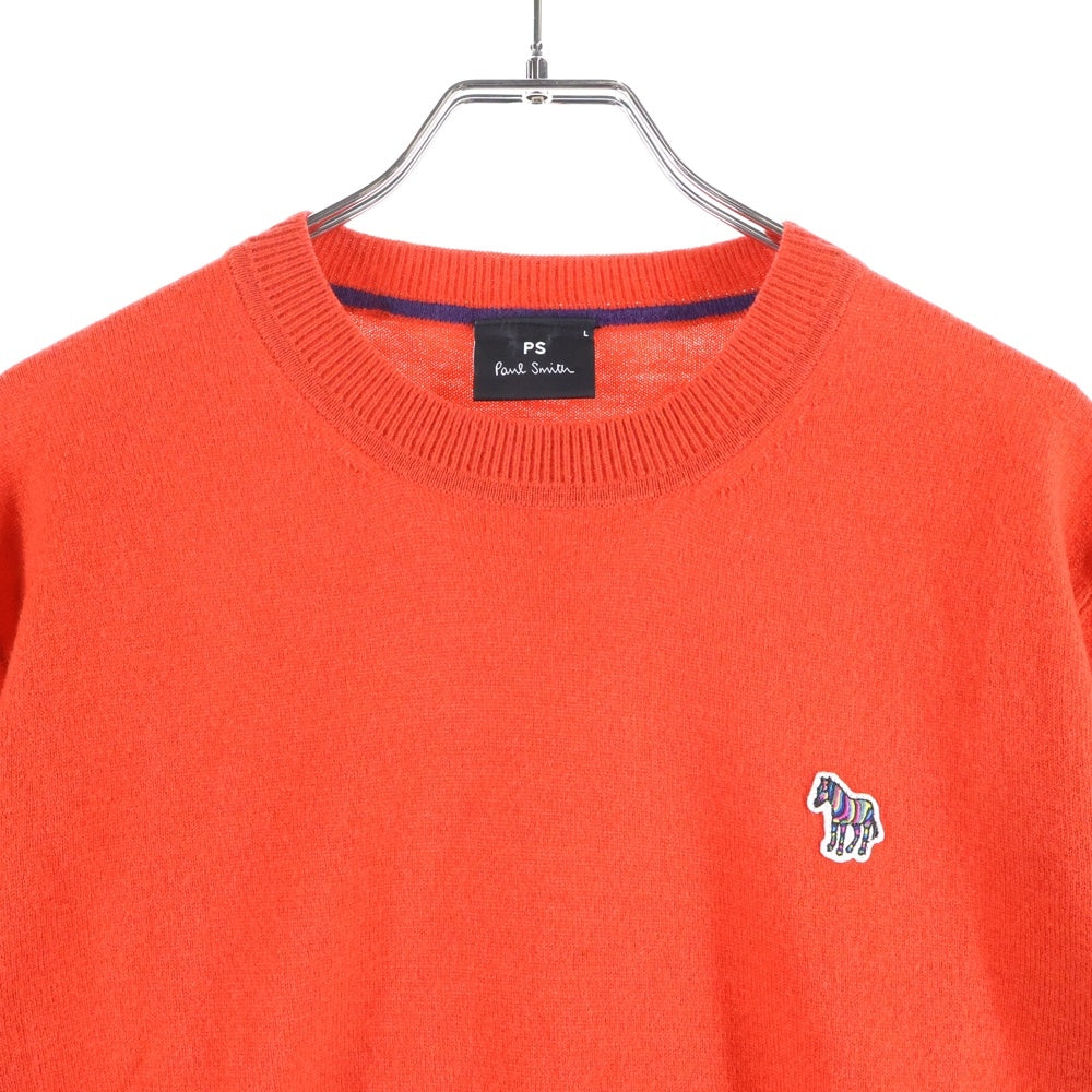 Paul Smith(ポールスミス) フロントワンポイント刺繍 長袖ニット レッド PY-1C-89596