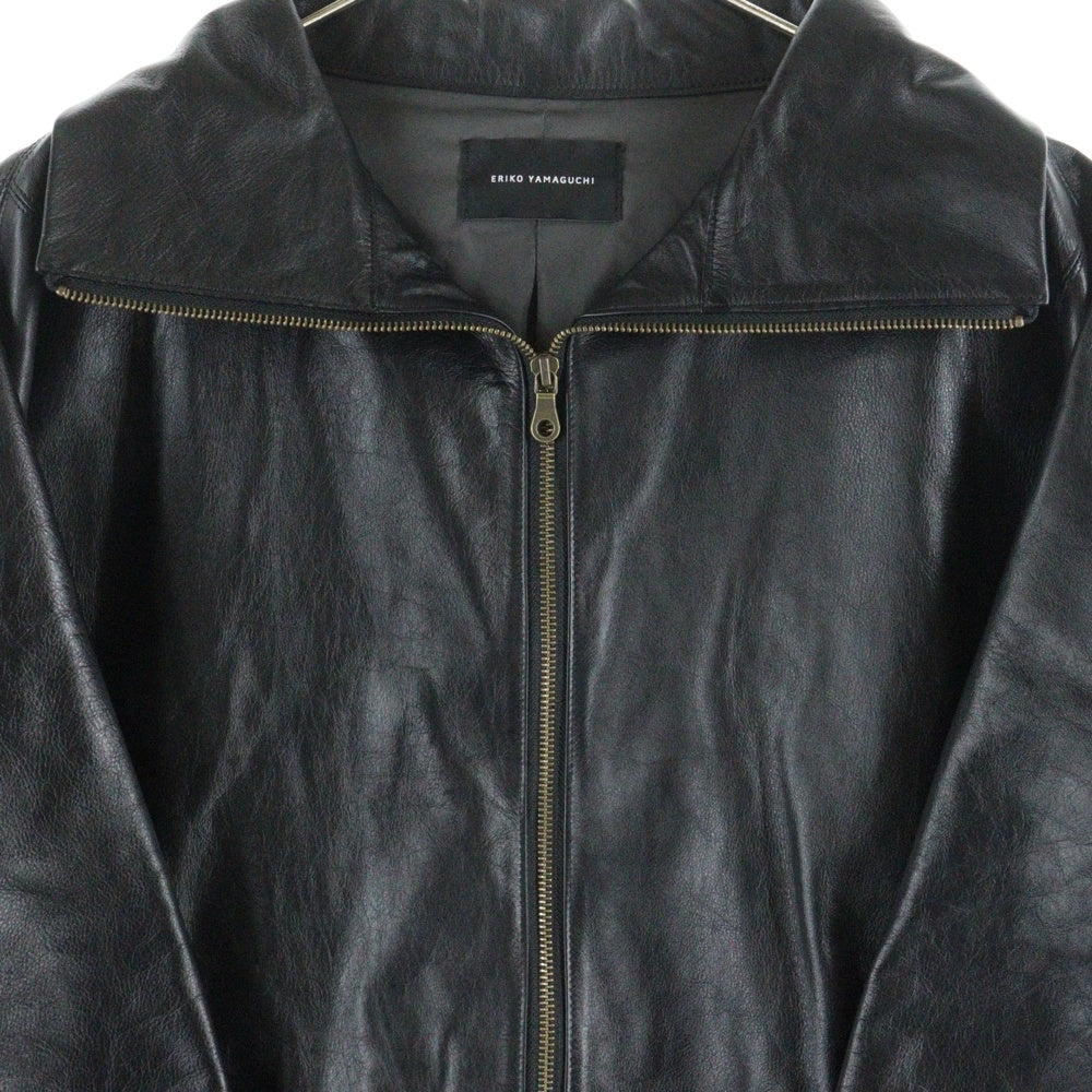 ERIKO YAMAGUCHI (エリコヤマグチ) LEATHER ZIPUP COAT レザー ジップアップ コート