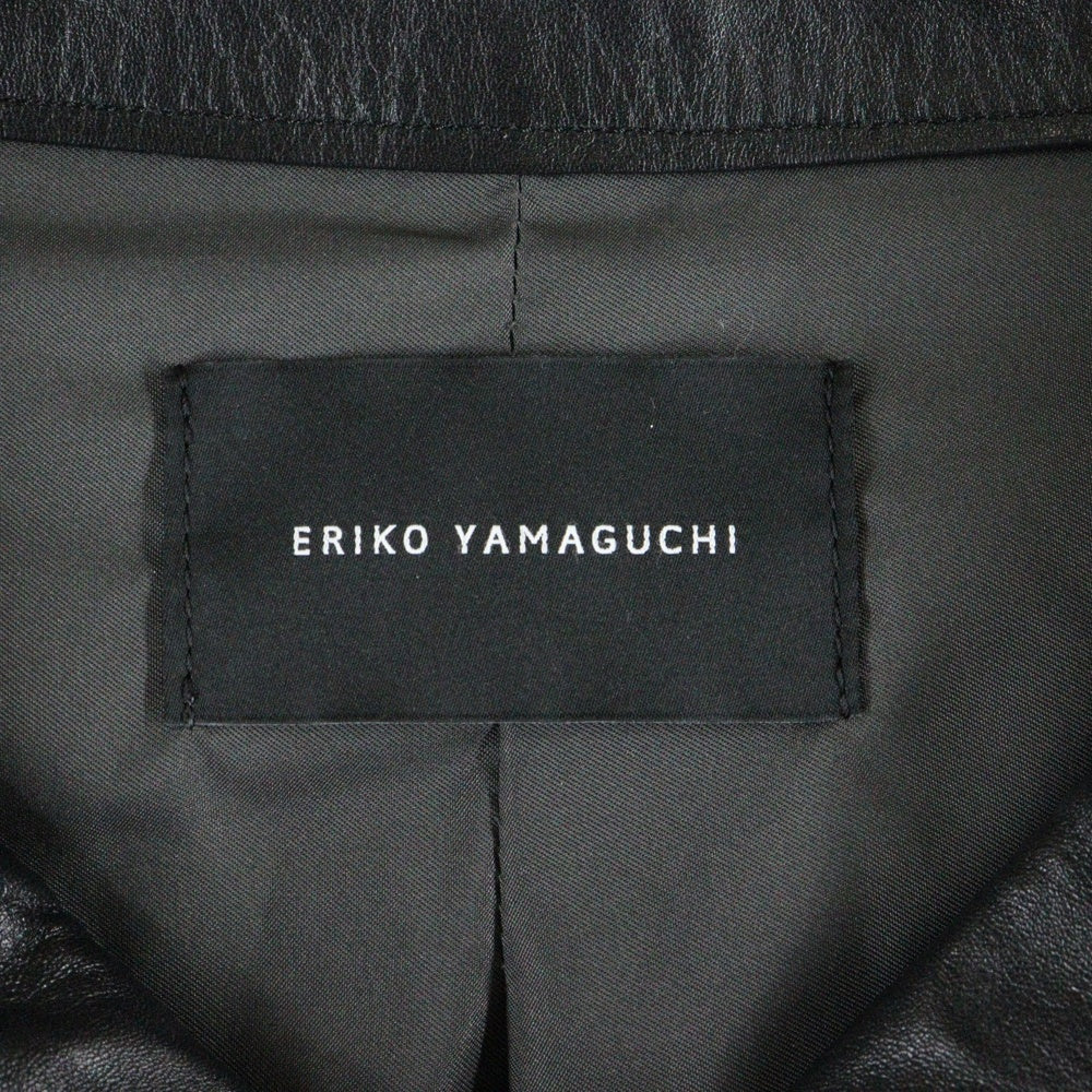 ERIKO YAMAGUCHI (エリコヤマグチ) LEATHER ZIPUP COAT レザー ジップアップ コート
