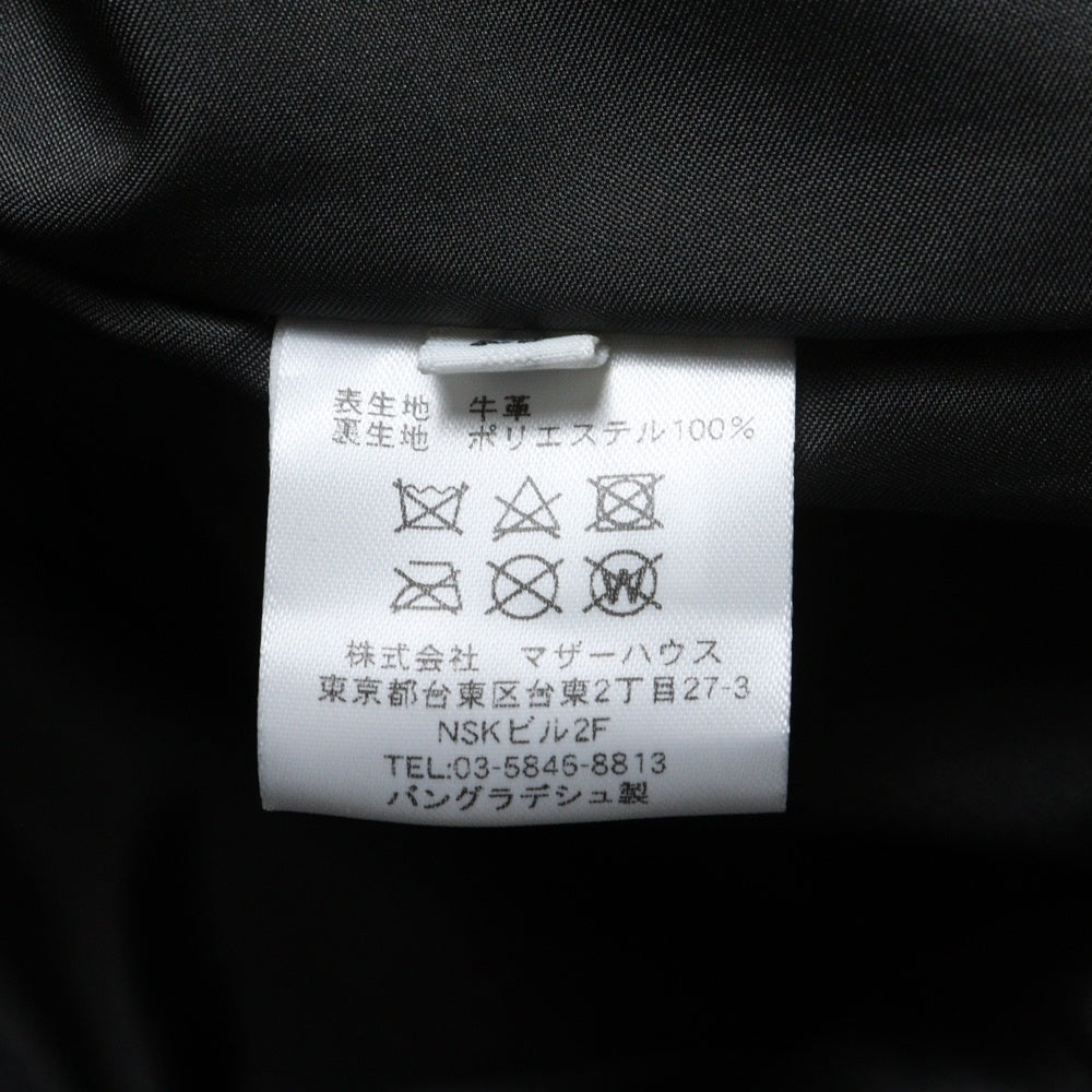 ERIKO YAMAGUCHI (エリコヤマグチ) LEATHER ZIPUP COAT レザー ジップアップ コート