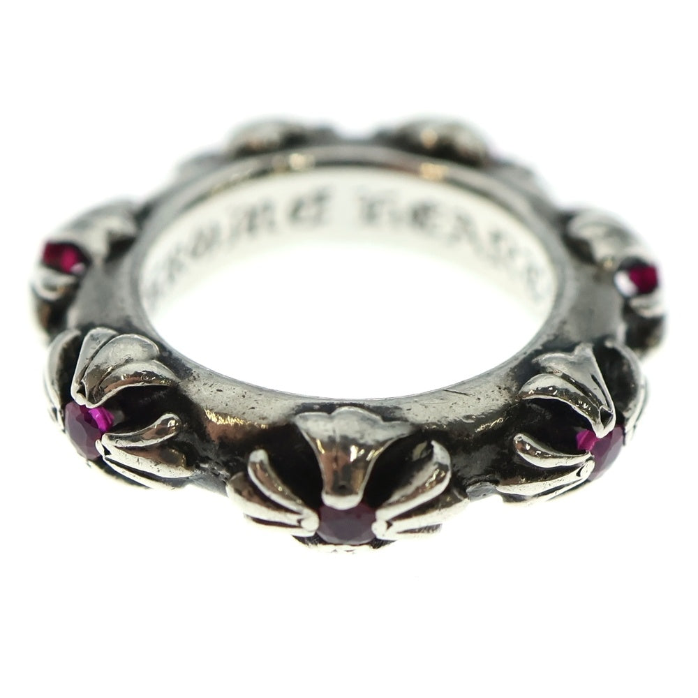CHROME HEARTS(クロムハーツ) CROSS BAND RUBY クロスバンド ルビーシルバーリング