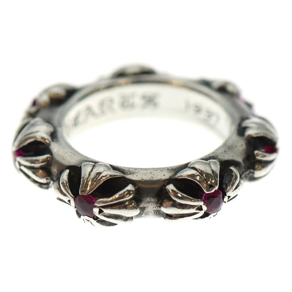 CHROME HEARTS(クロムハーツ) CROSS BAND RUBY クロスバンド ルビーシルバーリング