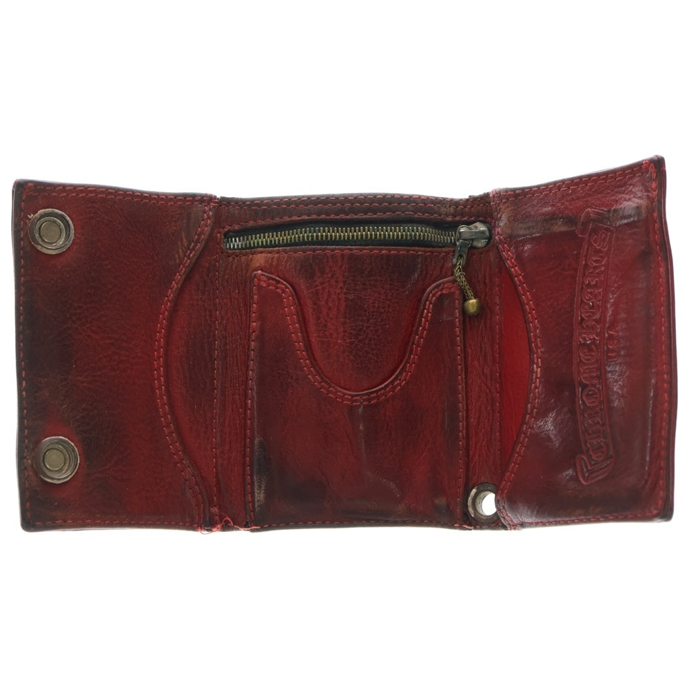 クロムハーツ　3フォールドウォレット希少BSフレア　今だけ大幅に値下げしました。 CHROME HEARTS(クロムハーツ) 3FOLD 3フォールド BSフレアボタン