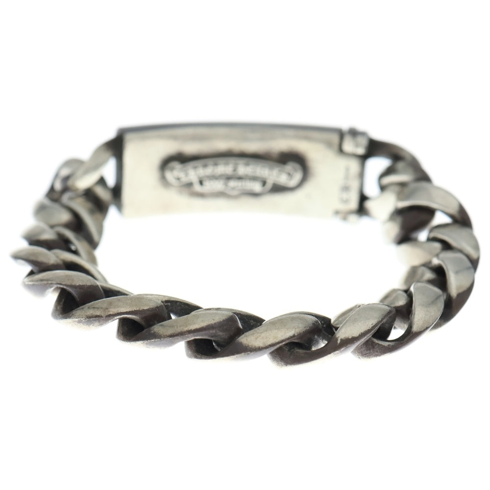 CHROME HEARTS(クロムハーツ) ID FLORAL CRS フローラルクロスIDクラシックリンク ブレスレット 13LINK シルバー BCA164