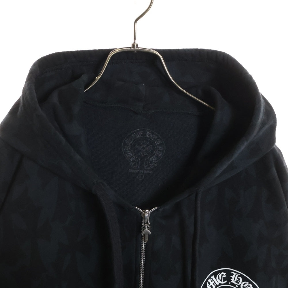 CHROME HEARTS(クロムハーツ) SWTSHRT HD ZIP CHクロス総柄ジップアップパーカー