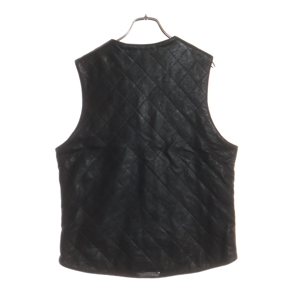 CHROME HEARTS(クロムハーツ) デストロイレザーキルティングダガージップベスト