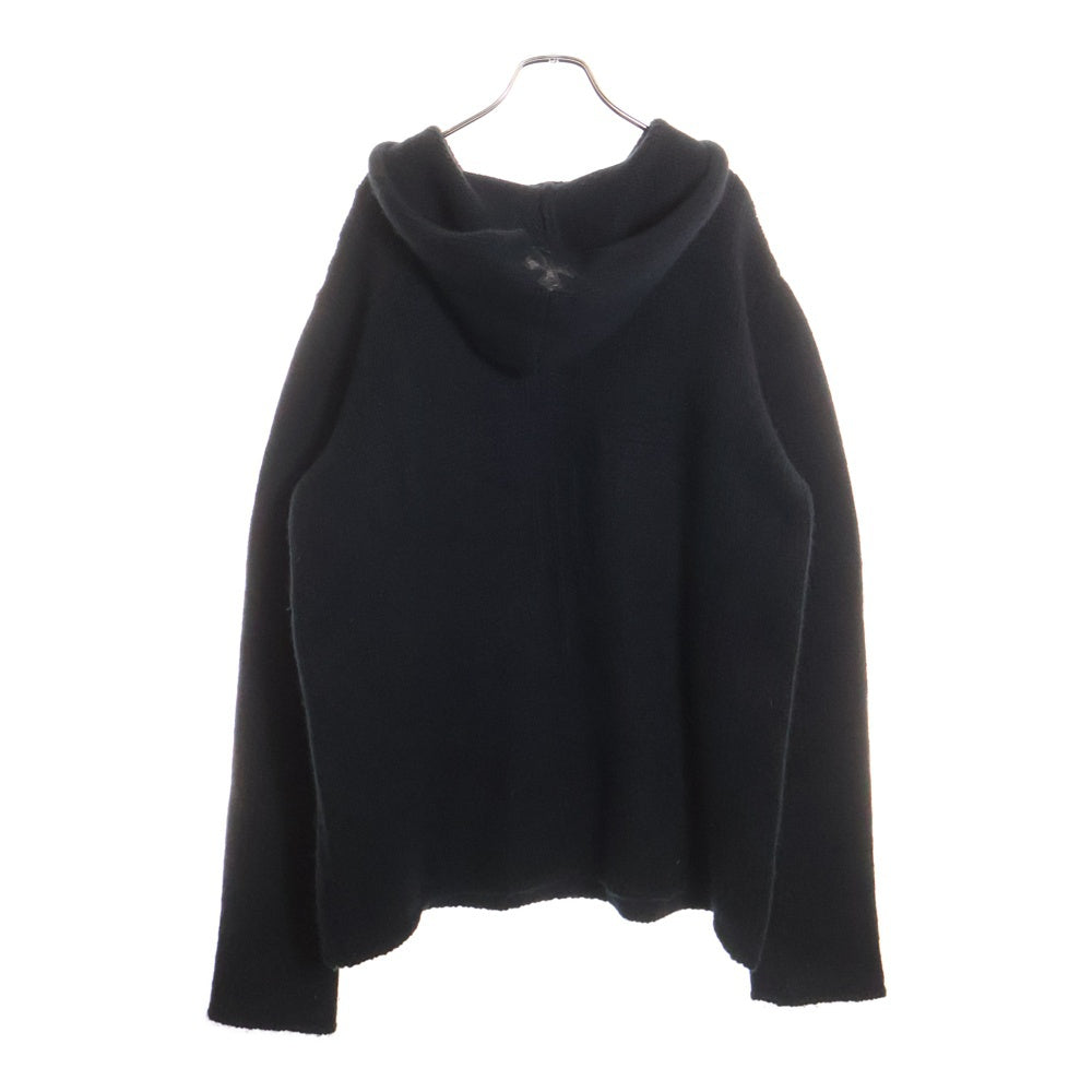 クロムハーツ パッチ付きクロス編み込みニットパーカー メンズ M CHROME HEARTS(クロムハーツ) パッチ付きクロス編み込みニットパーカー