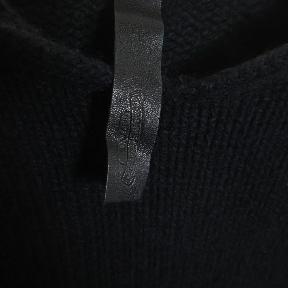 CHROME HEARTS(クロムハーツ) パッチ付きクロス編み込みニットパーカー