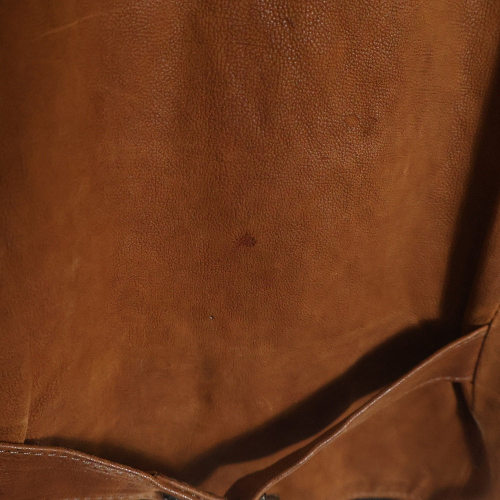 CHROME HEARTS(クロムハーツ) 8B L LNG BCK 8クロスボール クロスボールボタンレザーベスト ブラウン