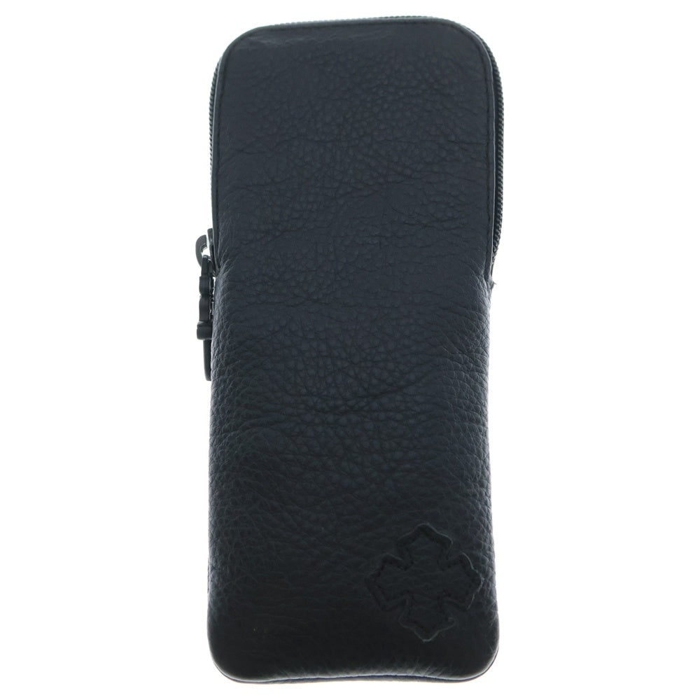 CHROME HEARTS(クロムハーツ) CASE ダガージップ アイウェアケース レザー眼鏡ケース ブラック