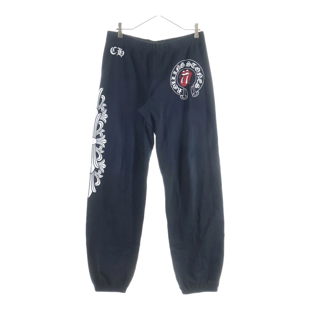 CHROME HEARTS(クロムハーツ) ローリングストーンズ フローラルプリントスウェットパンツ ブラック