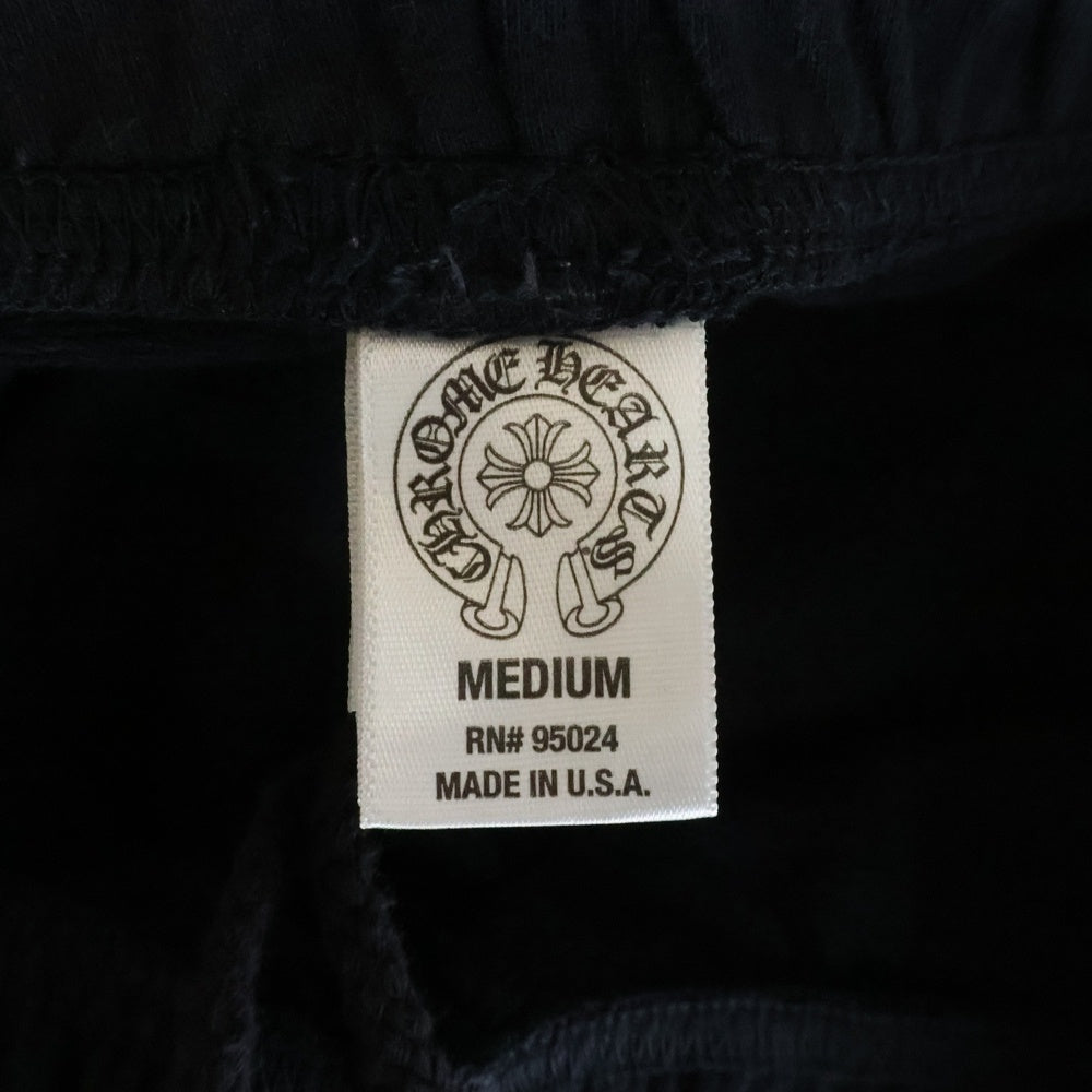 CHROME HEARTS(クロムハーツ) ローリングストーンズ フローラルプリントスウェットパンツ ブラック