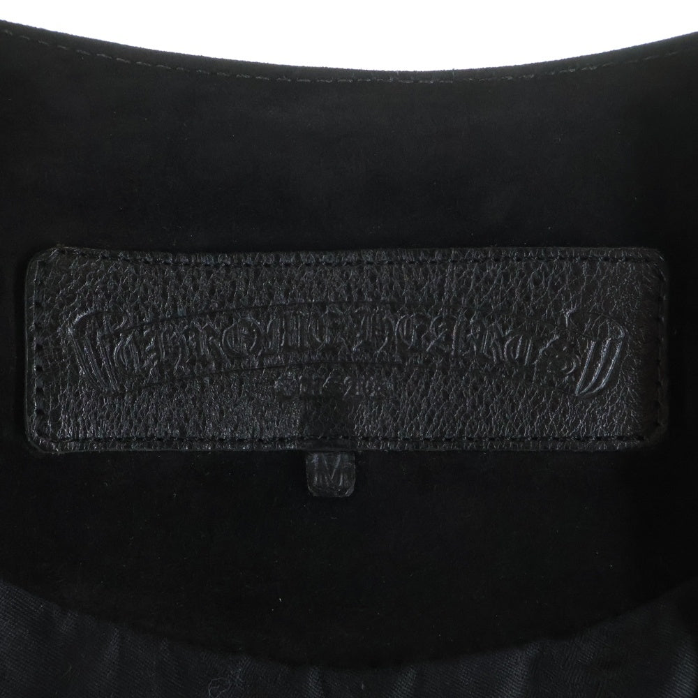 CHROME HEARTS(クロムハーツ) ZIP FRNT VEST ダガージップバックガンスリンガースウェードベスト