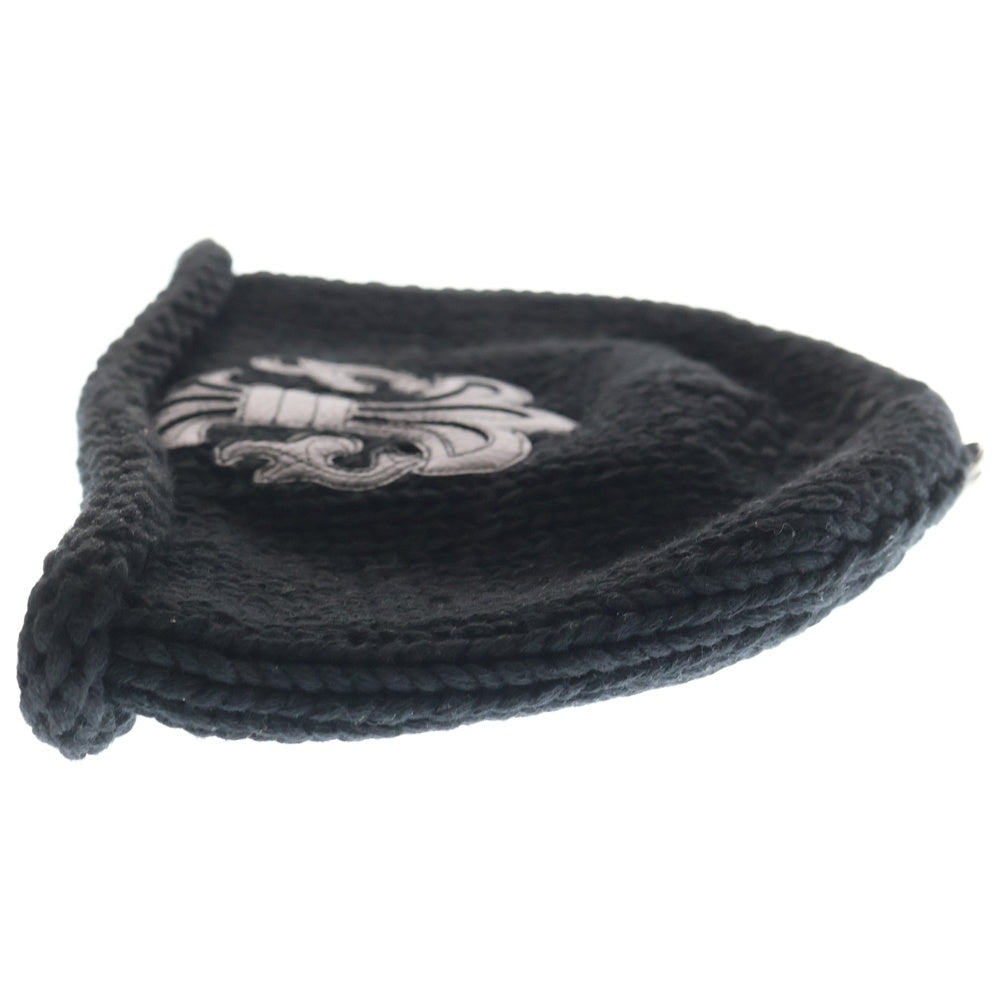 CHROME HEARTS(クロムハーツ) BEANIE CASH レザーパッチビーニー BS