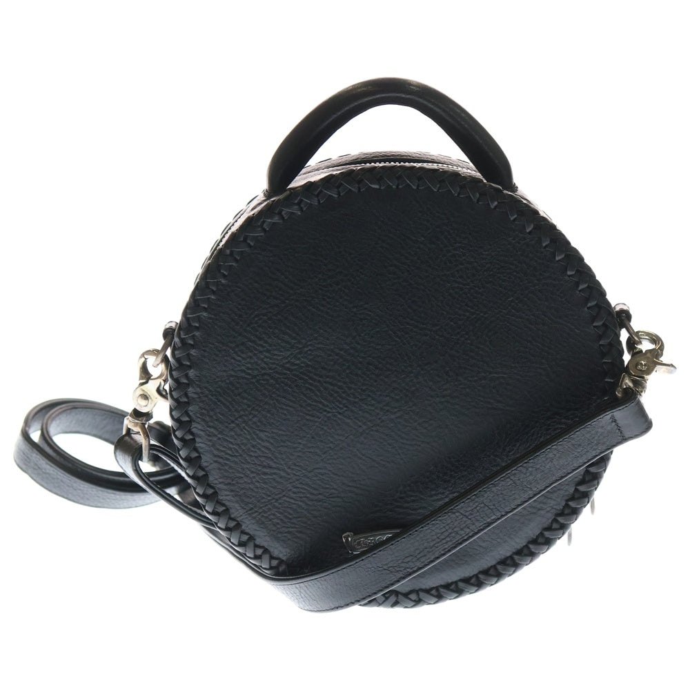 CHROME HEARTS(クロムハーツ) BLUE MOON CHプラス装飾2WAYレザーショルダーバッグ ブラック