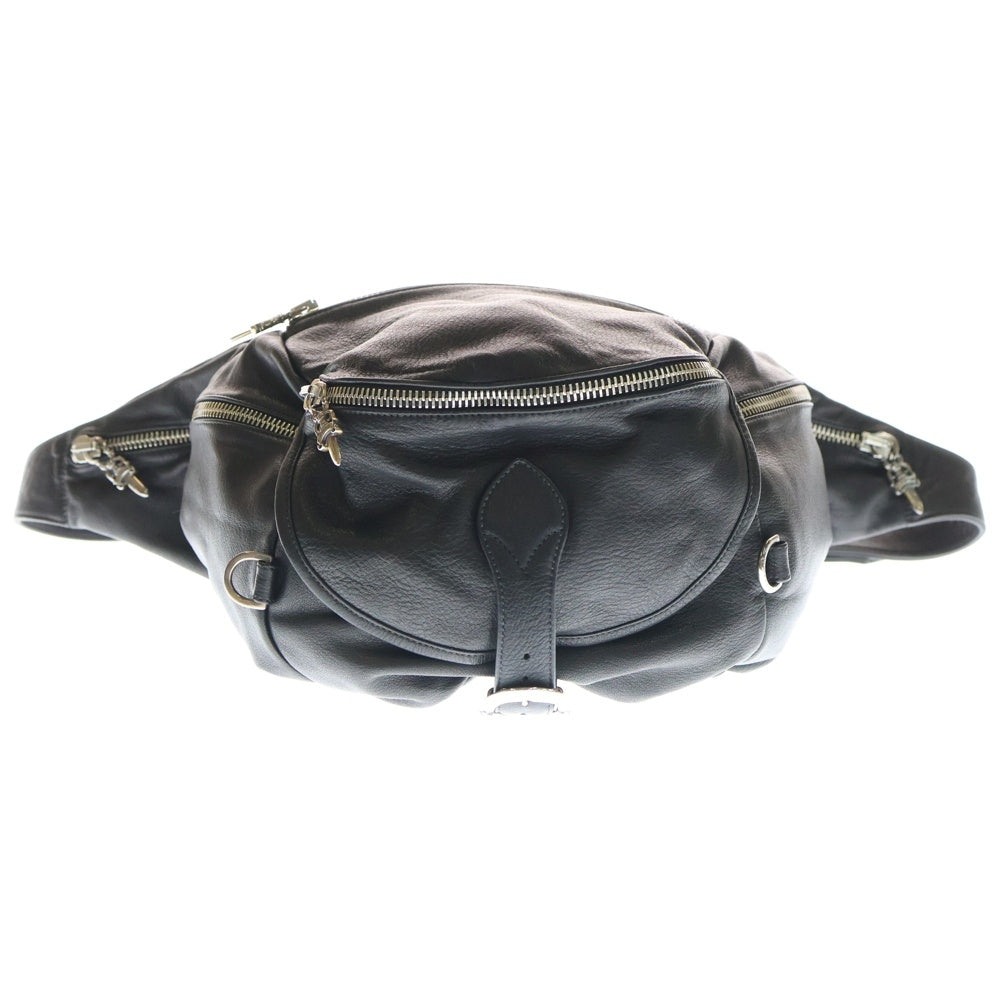 CHROME HEARTS(クロムハーツ) SNAT PACK XL スナットパック XL ダガージップ ガンスリンガーベルト レザーウエストバッグ ブラック
