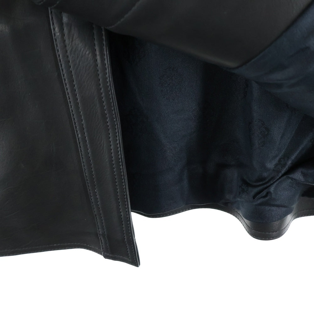 CHROME HEARTS(クロムハーツ) HUNTING JACKET クロウボタン ハンティング レザージャケット ブラック