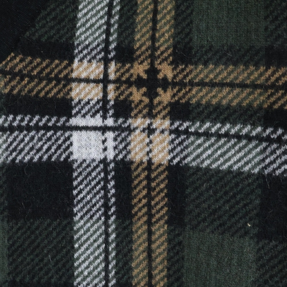 CHROME HEARTS(クロムハーツ) BIG CITY CH PLS カシミヤ混 チェック柄 Vネックウールニット マルチ