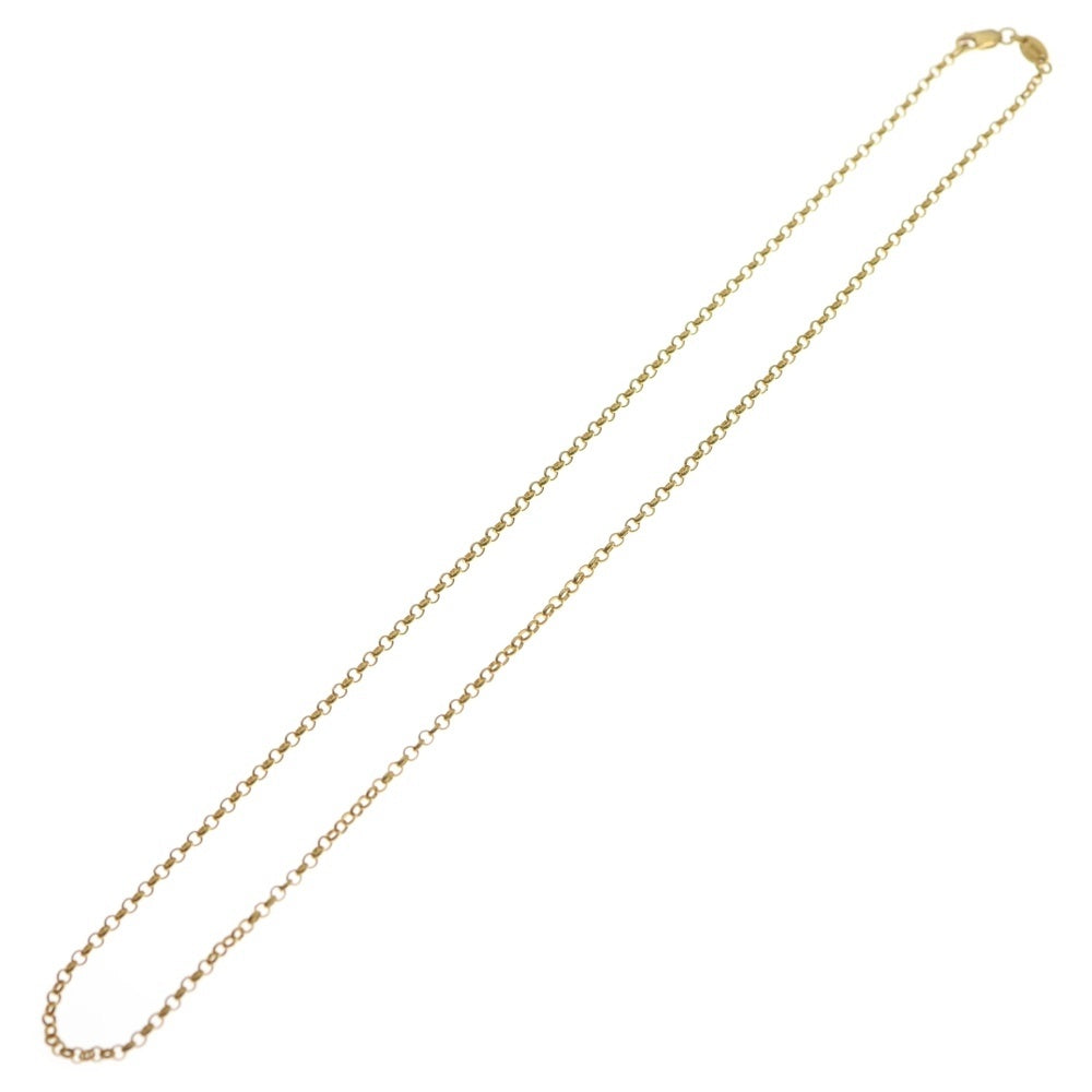 CHROME HEARTS(クロムハーツ) 22K NECKCHAIN R18 ロールチェーンネックレス 18inch ゴールド BCA010