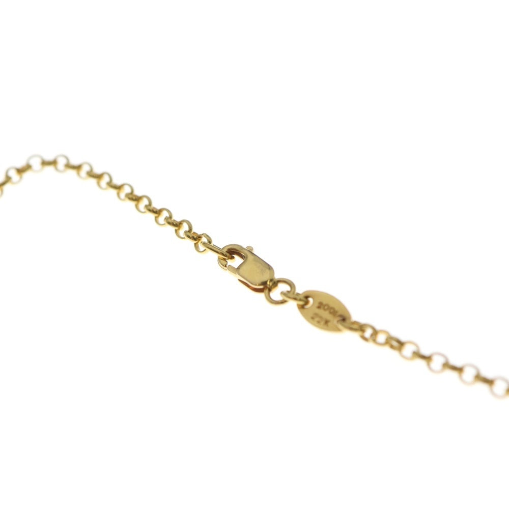 CHROME HEARTS(クロムハーツ) 22K NECKCHAIN R18 ロールチェーンネックレス 18inch ゴールド BCA010