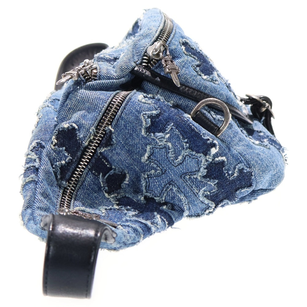 CHROME HEARTS(クロムハーツ) #1 SNAT PACK DNM SCTD PTCH/スナットパック クロスパッチガンスリンガーベルトデニムボディーバッグ インディゴ