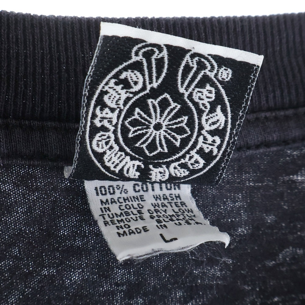 CHROME HEARTS(クロムハーツ) OLD US SCRL LS アメリカンフラッグロゴ ロングTシャツ 長袖カットソー