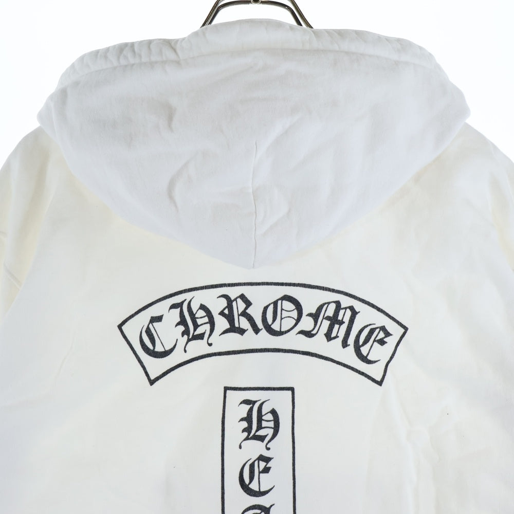 CHROME HEARTS(クロムハーツ) OLD T BAR #10DAGGER ZIP HOODIE Tバー #10ダガージップ パーカー ホワイト