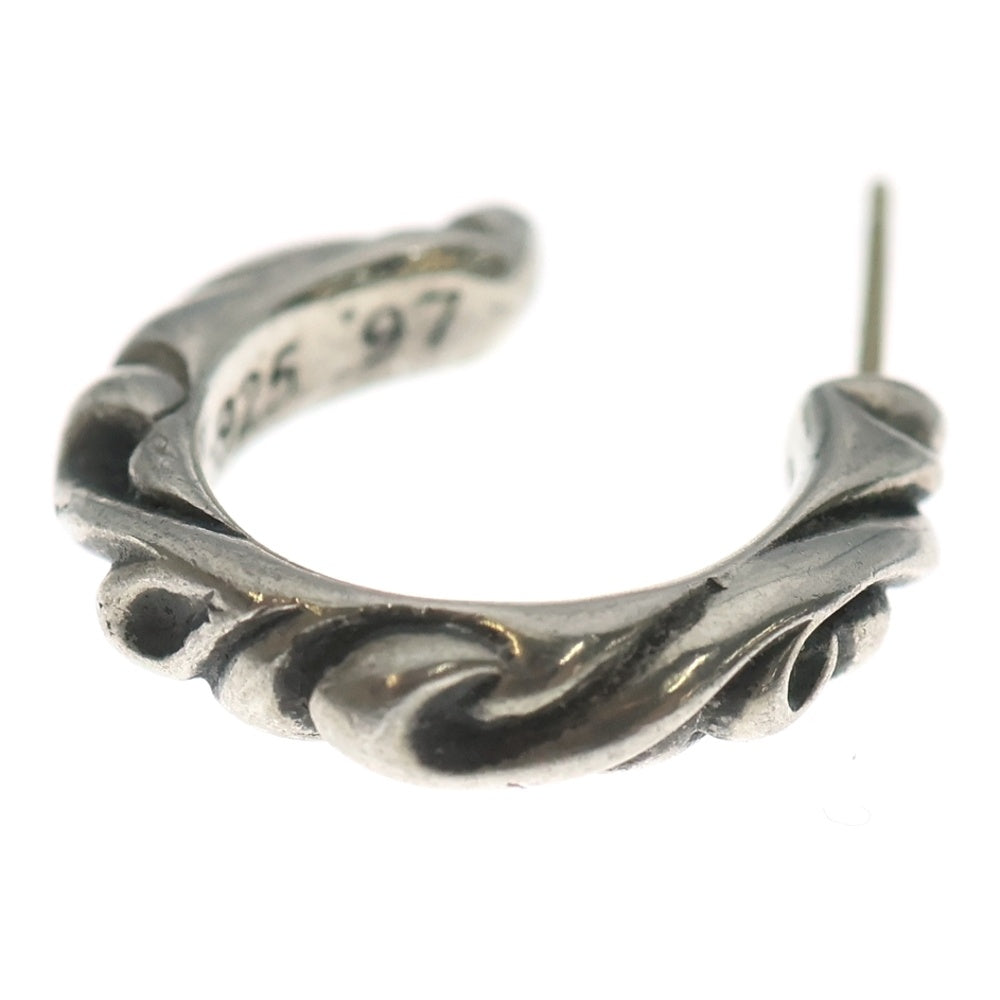 CHROME HEARTS(クロムハーツ) HOOP SCROOL スクロール フープピアス シルバー BCA102