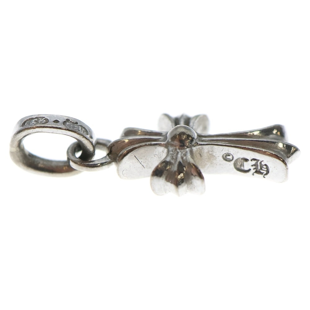 CHROME HEARTS(クロムハーツ) 18KWG CRS BBYFAT P/SAP ベイビーファットクロス PAVEピンクサファイア ペンダントトップ ホワイトゴールド