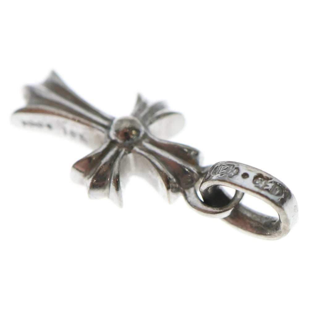 CHROME HEARTS(クロムハーツ) 18KWG CRS BBYFAT P/SAP ベイビーファットクロス PAVEピンクサファイア ペンダントトップ ホワイトゴールド