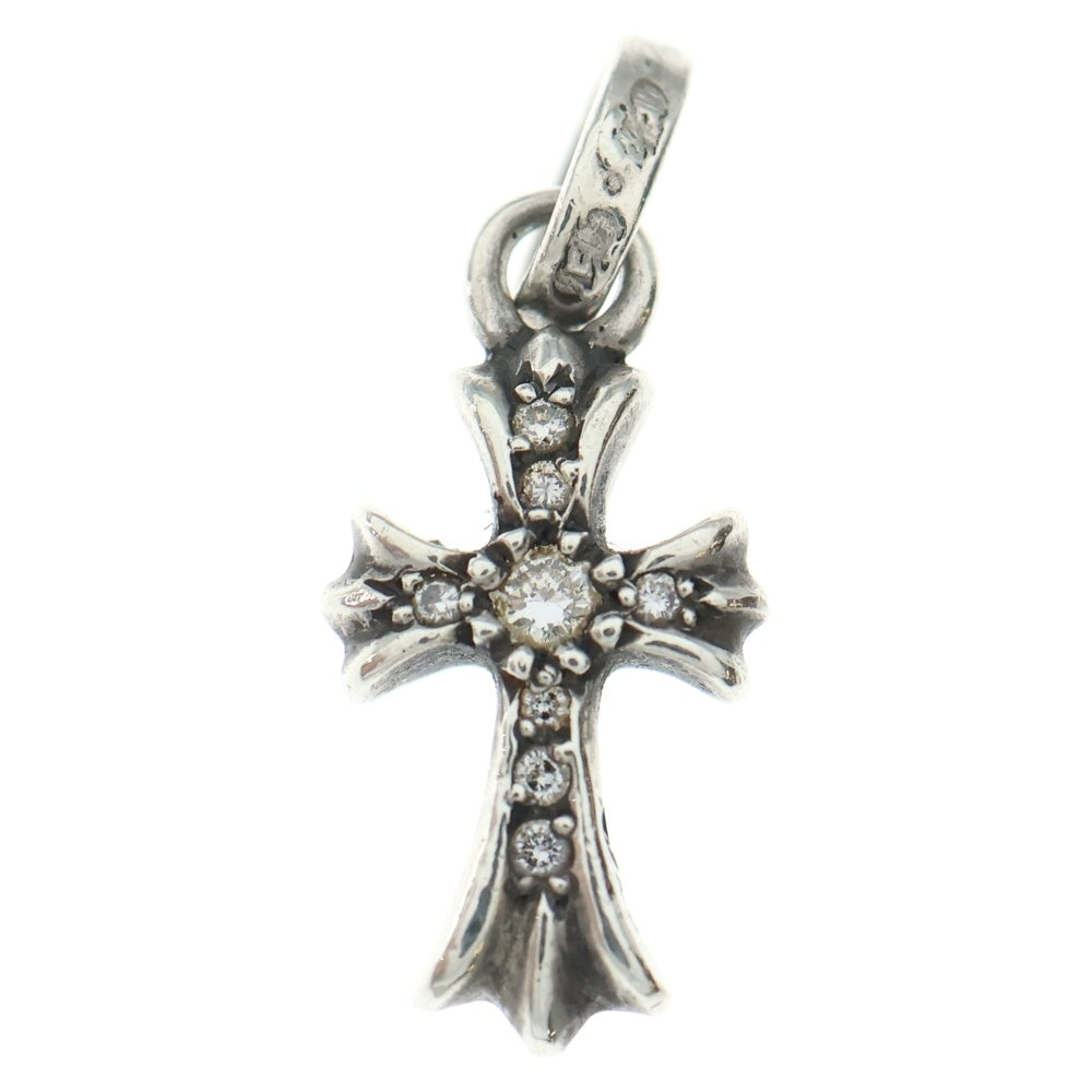 CHROME HEARTS(クロムハーツ) CRS BBYFAT P DMND ベイビーファットクロス PAVEダイヤ ペンダントトップ シルバーBCA234