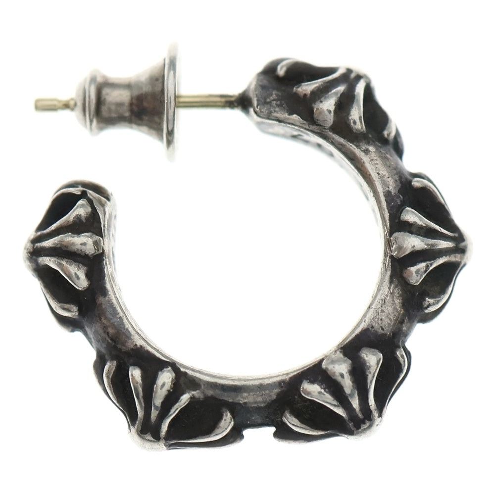 CHROME HEARTS クロムハーツ クロスバンド フープピアス シルバー CHROME HEARTS (クロムハーツ) クロスバンドフープピアス シルバー