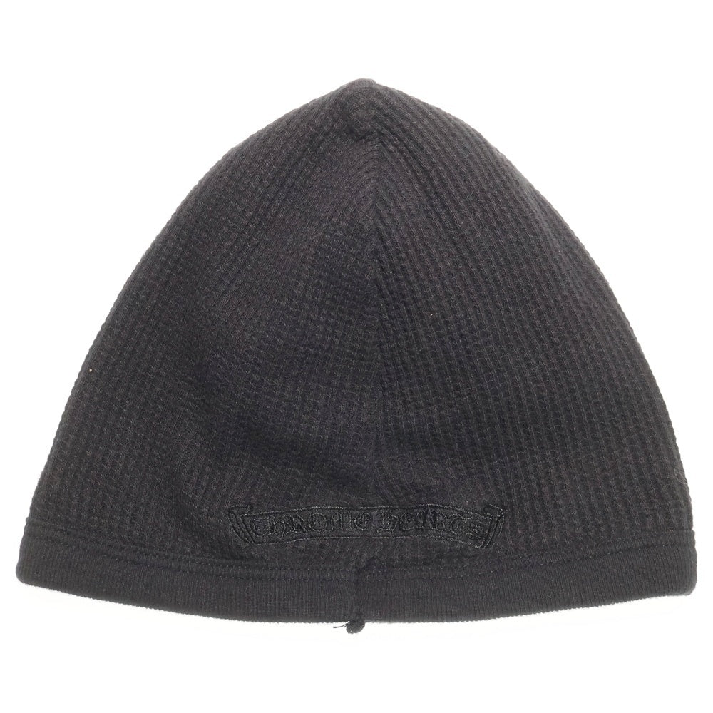 CHROME HEARTS(クロムハーツ) VINE DAGGER THERMAL BEANIE ヴァインダガーデザイン サーマル ビーニー ニット帽 ブラック