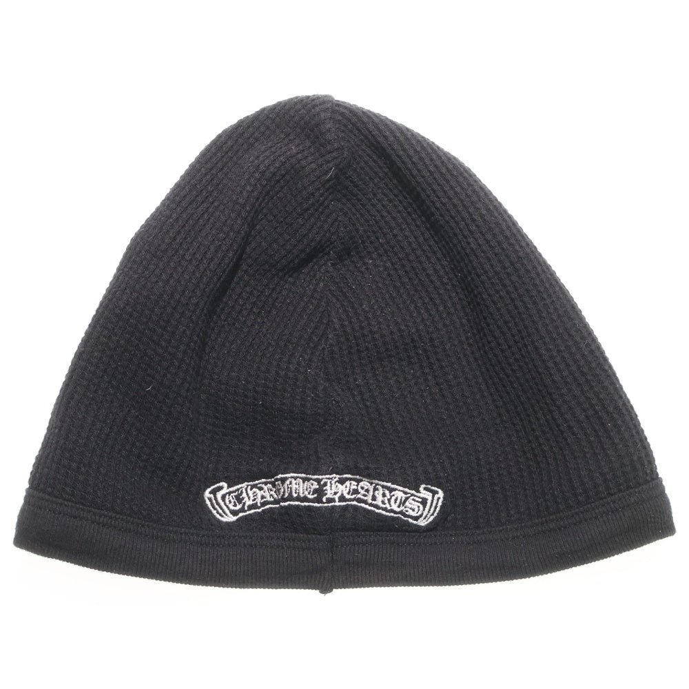 CHROME HEARTS(クロムハーツ) VINE DAGGER THERMAL BEANIE ヴァインダガーデザイン サーマル ビーニー ニット帽 ブラック