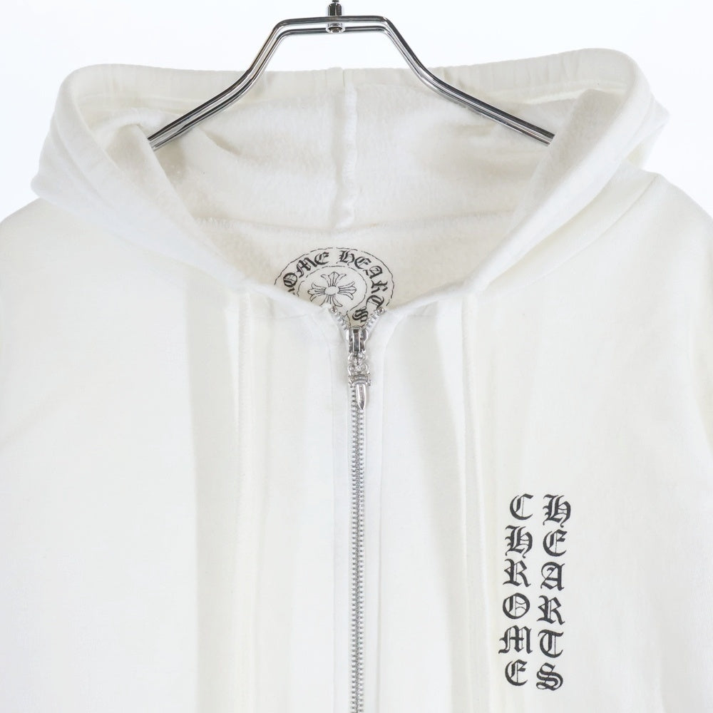 CHROME HEARTS CH+モノグラムプリントジップパーカーwhite CHROME HEARTSクロムハーツCH+モノグラムプリントジップパーカーwhite