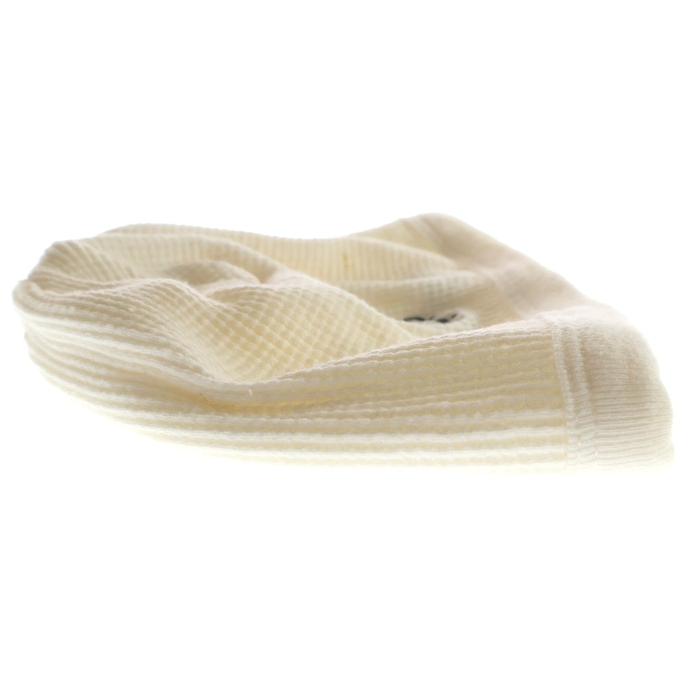 CHROME HEARTS(クロムハーツ) VINE DAGGER THERMAL BEANIE バインダガーデザイン サーマル ビーニー ニット帽 ホワイト