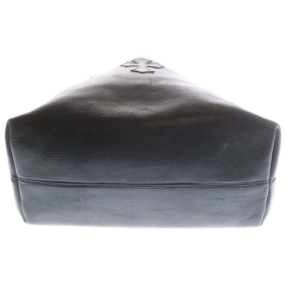 CHROME HEARTS(クロムハーツ) FS TOTE FSトート クロスパッチ レザートートバッグ ブラック レディース